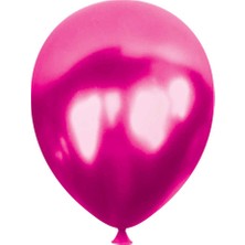 Kikajoy Ki̇kajoy Metali̇k Balon Baskisiz 100 'lü  Ruby