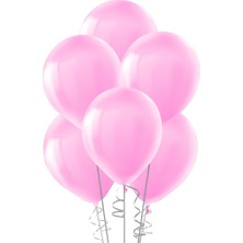 Kikajoy Ki̇kajoy Stand Balonu 12 'li Metali̇k Açik Pembe