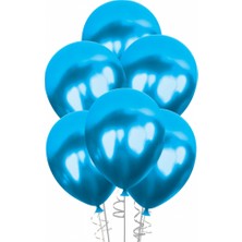 Kikajoy Ki̇kajoy Stand Balonu 12 'li Metali̇k Mavi̇