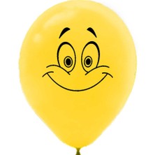 Kikajoy Ki̇kajoy Pastel Balon Baskili 100 'lü  Gülen Yüz