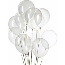 Dipak Şeffaf Metalik Balon (30 Adet)