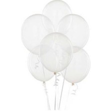 Dipak Şeffaf Metalik Balon (12 Adet)