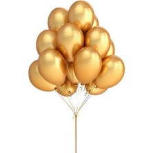 Dipak Gold Renk Metalik Balon (30 Adet)