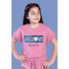 Toontoy Kids Toontoy Kız Çocuk Baskılı Tişört