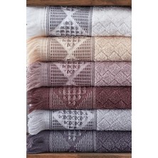 Dantela Pamuk 70X140CM 6'lı Banyo Havlu Seti - Kod 9061