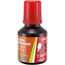 Brons Fosforlu Kalem Mürekkebi 30 cc Kırmızı