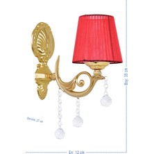 Özpolat Aydınlatma Kuğu Lüx Aplik Kırmızı Şapkalı