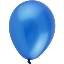 Balonevi  Balonevi, Metalik Mavi,  Metalik Renk Baskı Balonu 100'LÜ Paket