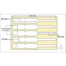 Ofis Turka Gözlük Etiketi 12 x 95 1250´LİK Rulo Ithal