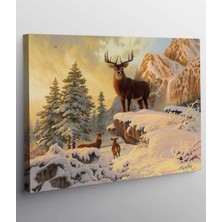 Vera Store Geyik Resimli Kanvas Tablo