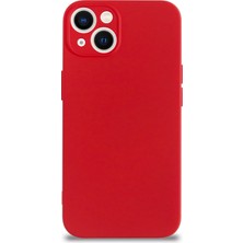 Case World Caseworld Apple iPhone 13 Kapak Kamera Korumalı Içi Kadife Lansman Silikon Kılıf - Kırmızı Kırmızı