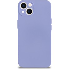 Case World Caseworld Apple iPhone 13 Kapak Kamera Korumalı Içi Kadife Lansman Silikon Kılıf - Lila Lila