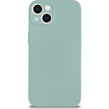 Case World Caseworld Apple iPhone 13 Kapak Kamera Korumalı Içi Kadife Lansman Silikon Kılıf - Turkuaz Turkuaz