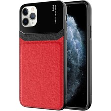 Kilifone - iPhone 11 Pro Max - Kılıf ​deri Görünümlü Parlak Mika Tasarımlı Emiks Kapak