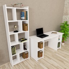 Kalender Dekor Avel-Twins Snow 145 cm Çalışma Masası Takımı