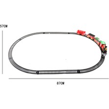 Sharplace 14 Adet Noel Tren Set Klasik Playset Carriges Işık ve Ses Ağaçları Dekor (Yurt Dışından)