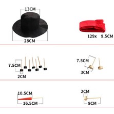 Sharplace Açık Kardan Adam Seti Şapka Eşarp Gözler Eller Kardan Adam Noel Etkinlik (Yurt Dışından)
