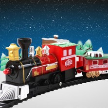 Sharplace 14 Adet Noel Tren Set Klasik Playset Carriges Işık ve Ses Ağaçları Dekor (Yurt Dışından)