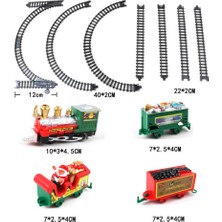 Sharplace 11 Parça Tren Parça Seti Gerçekçi Tren Oyuncak Çocuklar Tatil Hediye Noel Dekor (Yurt Dışından)