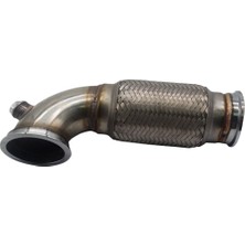 Sharplace 2.5 "v-Band Downpipe Düşük Profil Flex Boru Boru Paslanmaz ile 90 Derece (Yurt Dışından)