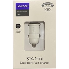 Joyroom C-A06 Mini 3100 Mah Araç Şarj Aleti - Beyaz