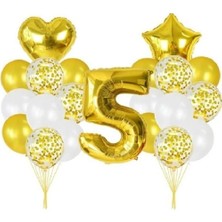 Dipak Gold Renk 5 Yaş Balon Seti