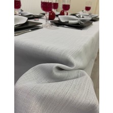 Zeren Home Simli Masa Örtüsü Gri