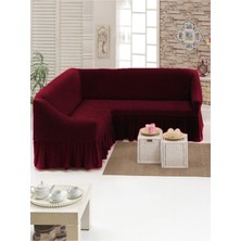 Elgeyar Bürümcük L Köşe Koltuk Örtüsü,  Lastıkli, Standart