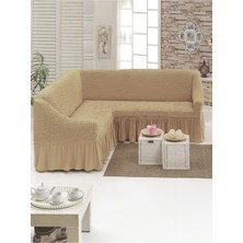 Elgeyar Bürümcük L Köşe Koltuk Örtüsü,  Lastıkli, Standart