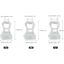 Foottab 10 Çift L (Geniş):11-14 mm Kır Düğünleri Topuklu Ayakkabı Topuk Ucu Koruyucu Şeffaf Aparat