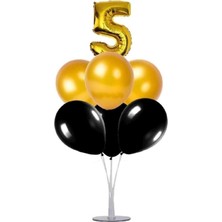 Dipak Gold/siyah Renk 5 Yaş Balon Standı