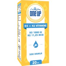 One Up Vitamin D3 + K2 20 ml Damla