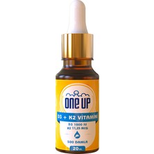 One Up Vitamin D3 + K2 20 ml Damla