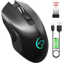 Valkyrie 6 Tuşlu Şarjlı Sessiz 2400DPI Kablosuz Mouse