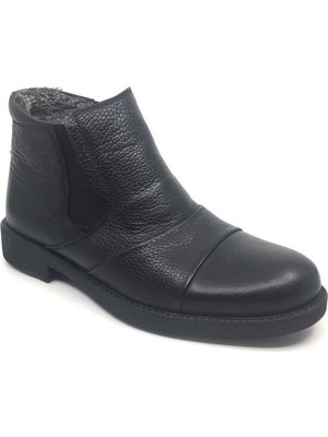 Taşpınar %100 Hakiki Deri Içi Kürklü Erkek Kışlık Su Soğuk Geçirmez Fermuarlı Bot 40-46