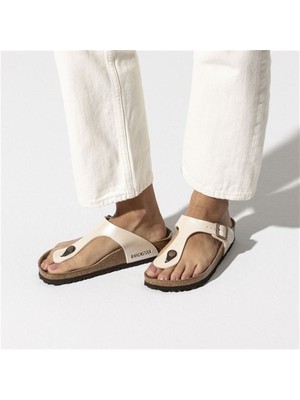 Birkenstock Gizeh Bf Ekru Parmak Arası Kadın Terlik 943871 V5