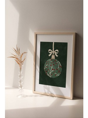 Özcanlar Çerçeveli Yeni Yıl Yılbaşı Noel Ahşap Çerçeve Tekli Çerçeve ÖZC-337