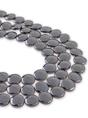 Dünya Doğal Taş 10 mm Yassı Hematit Doğal Taş Dizi