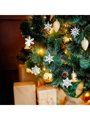 F Fityle Kar Tanesi Kolye Etiketler El Sanatları Noel Ağacı Parti Xmas Ev Beyaz Için Asılı