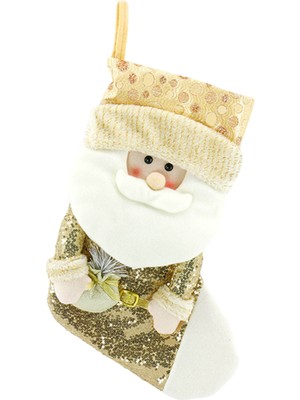 F Fityle Noel Ağacı Kolye Tatil Çorap Asılı Şeker Hediye Vintage Aile Için Noel Baba