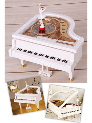 Alya Hediyelik Alya Armağanlik Balerinli Piyano Şeklinde Müzik Kutusu