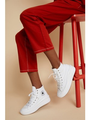 Converse All Star Move Hi Beyaz Yüksek Taban Spor Ayakkabı 568498C V2