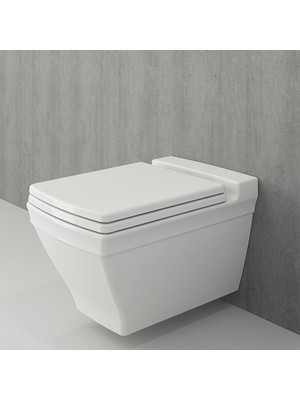 Bocchi Lavita Parlak Beyaz Asma Klozet Kapak Dahil 1177-001-0128