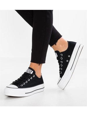 Converse Chuck Taylor All Star Lift Yüksek Taban Kadın Siyah Spor Ayakkabı 560250C V1