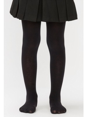 Penti Siyah Renk Ekstra Koton 90 Den Çocuk Külotlu Çorap