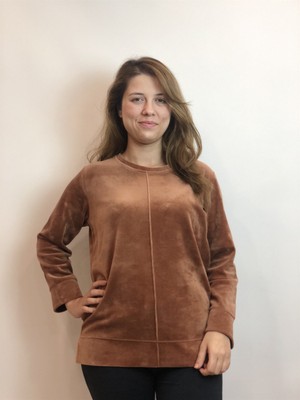 Esrateks Bayan Kahverengi Sweatshirt