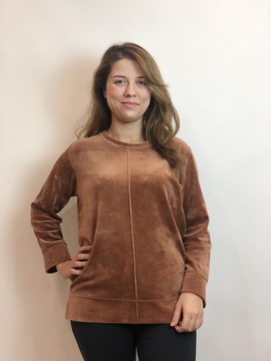 Esrateks Bayan Kahverengi Sweatshirt