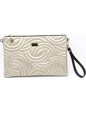 Silver Polo Silver  Polo Kadın Portföy  Clutch Altın - Altın NV1034