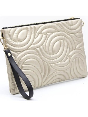 Silver Polo Silver  Polo Kadın Portföy  Clutch Altın - Altın NV1034