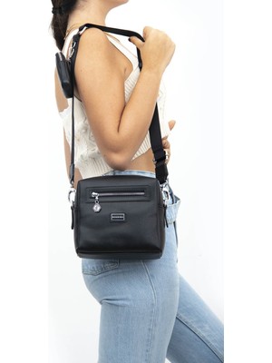 Silver Polo Silver  Polo Kadın Çapraz Çanta Siyah - Siyah NV1038